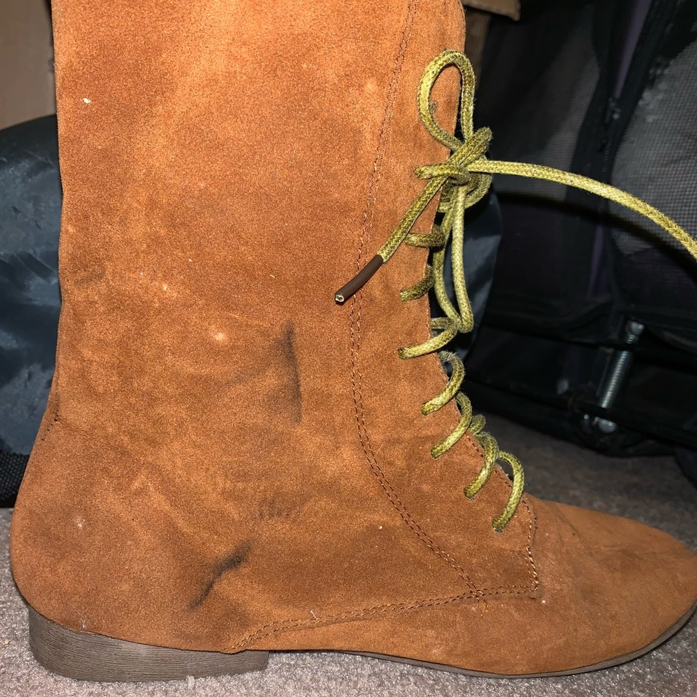 Lace up combat boots
